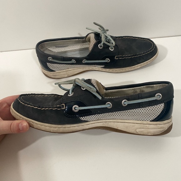 Sperry Top Sider Bluefish Boat Shoes Loafers 9 Women’s Blue Leather - Picture 6 of 11